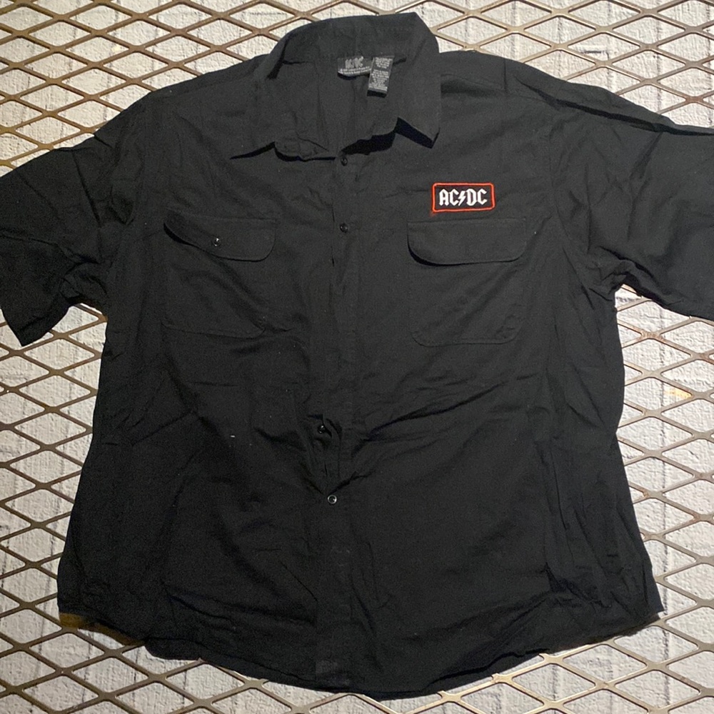 AC/DC black mechanic shirt size 2XL
